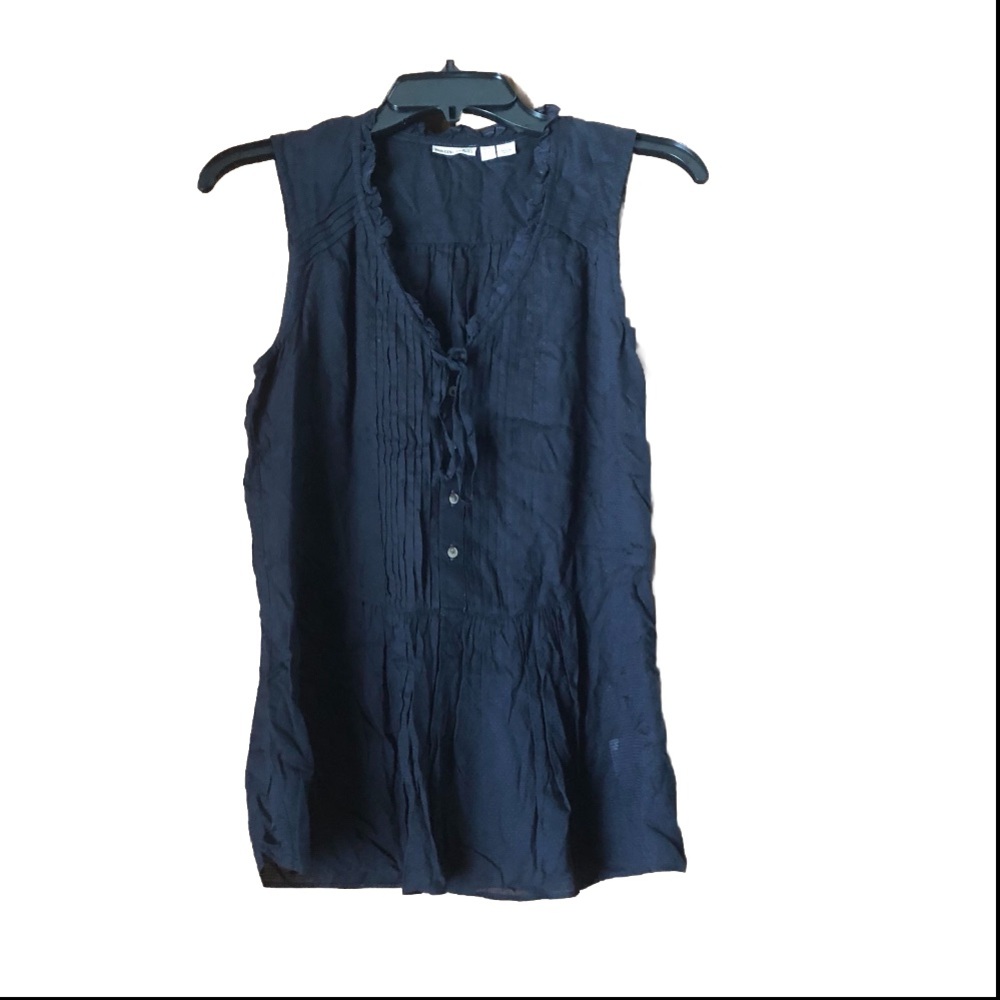 Anthropologie Holding Horses Faye Peplum Top Black  Bohemian Chic - 00